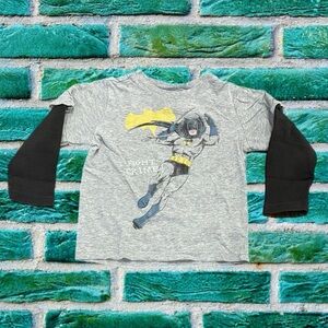 Batman Kids Gray Long Sleeve Shirt Size 4 Years Baby Gap x Junk Food